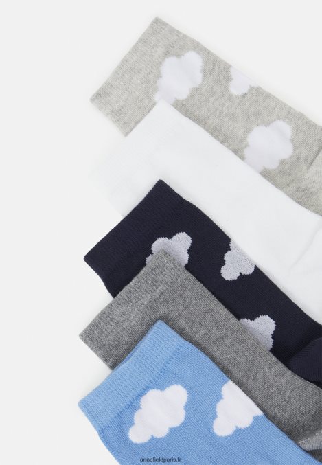 femmes 5pk cloud socks chaussettes multicolores 006BT1150 Anna Field - Image 2