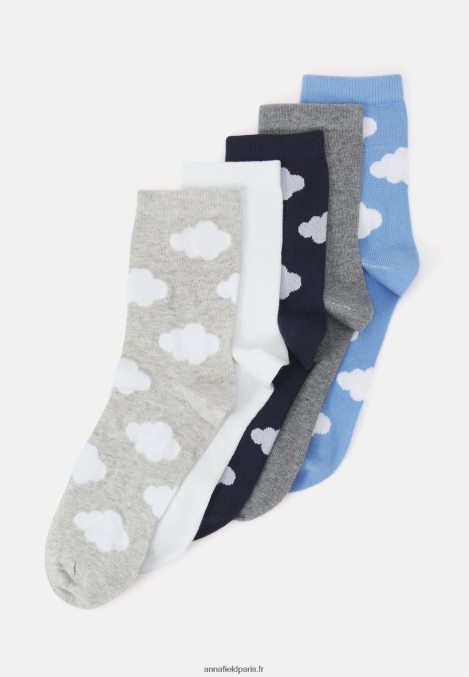 femmes 5pk cloud socks chaussettes multicolores 006BT1150 Anna Field - Image 1