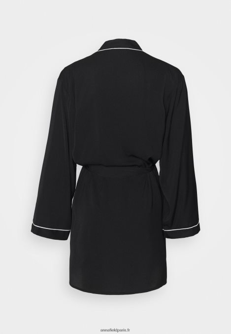 femmes amanda satin robe de chambre robe de chambre noir 006BT1088 Anna Field - Image 8