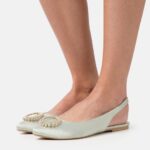femmes ballerines à brides vertes 006BT2186 Anna Field