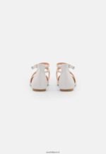 femmes ballerines bride cheville blanc 006BT2158 Anna Field - Image 4