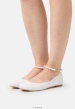 femmes ballerines bride cheville blanc 006BT2178 Anna Field