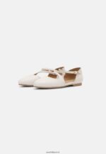 femmes ballerines bride cheville cuir blanc 006BT2167 Anna Field - Image 3