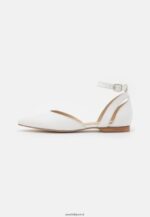 femmes ballerines bride cheville cuir blanc 006BT2174 Anna Field - Image 2