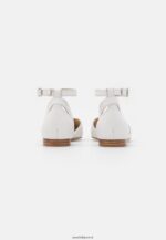 femmes ballerines bride cheville cuir blanc 006BT2174 Anna Field - Image 4
