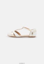 femmes ballerines bride cheville cuir blanc 006BT2175 Anna Field - Image 2
