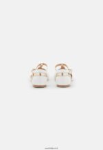 femmes ballerines bride cheville cuir blanc 006BT2175 Anna Field - Image 4