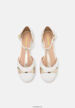 femmes ballerines bride cheville cuir blanc 006BT2175 Anna Field - Image 6