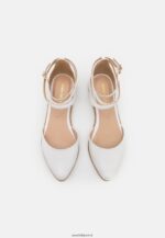 femmes ballerines bride cheville cuir blanc 006BT2180 Anna Field - Image 6
