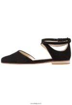 femmes ballerines bride cheville cuir noir 006BT2156 Anna Field - Image 2
