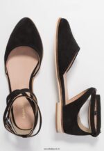 femmes ballerines bride cheville cuir noir 006BT2156 Anna Field - Image 4