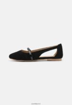 femmes ballerines bride cheville cuir noir 006BT2171 Anna Field - Image 2