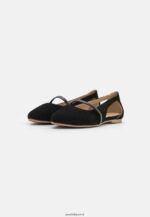 femmes ballerines bride cheville cuir noir 006BT2171 Anna Field - Image 3