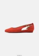 femmes ballerines bride cheville cuir rouge 006BT2165 Anna Field - Image 2