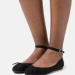 femmes ballerines bride cheville noir 006BT2157 Anna Field
