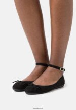 femmes ballerines bride cheville noir 006BT2157 Anna Field
