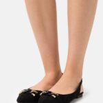 femmes ballerines bride cheville noir 006BT2172 Anna Field
