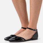 femmes ballerines bride cheville noir 006BT2173 Anna Field