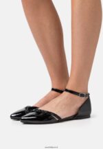 femmes ballerines bride cheville noir 006BT2173 Anna Field