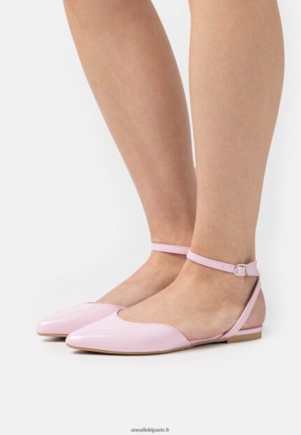 femmes ballerines bride cheville rose 006BT2177 Anna Field