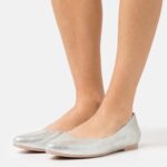 femmes ballerines cuir argent 006BT2143 Anna Field