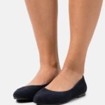 femmes ballerines cuir bleu foncé 006BT2084 Anna Field