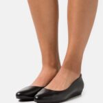 femmes ballerines cuir noir 006BT2119 Anna Field