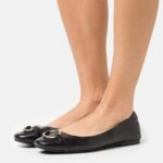 femmes ballerines cuir noir 006BT2145 Anna Field
