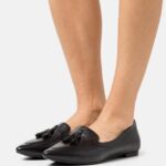femmes ballerines cuir noir 006BT2151 Anna Field