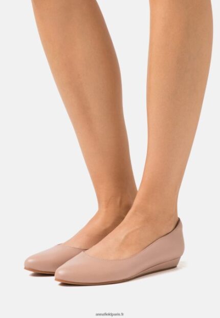 femmes ballerines cuir rose clair 006BT2128 Anna Field