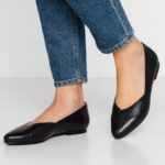 femmes ballerines en cuir ballerines noir 006BT2090 Anna Field