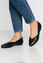 femmes ballerines en cuir ballerines noir 006BT2090 Anna Field