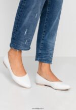 femmes ballerines en cuir blanc 006BT2072 Anna Field