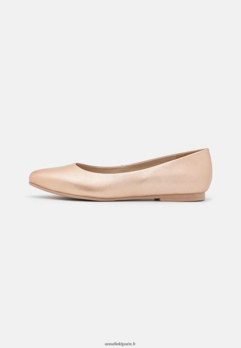 femmes ballerines en cuir couleur or rose 006BT2110 Anna Field - Image 2