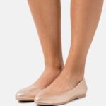 femmes ballerines en cuir couleur or rose 006BT2110 Anna Field