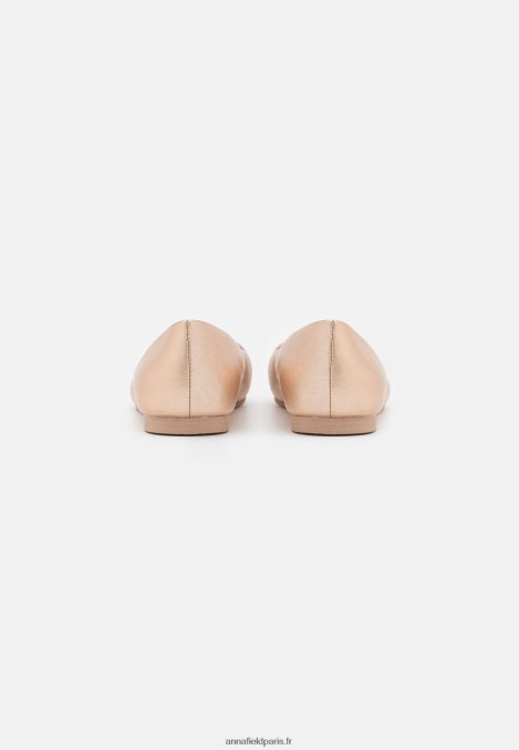 femmes ballerines en cuir couleur or rose 006BT2110 Anna Field - Image 4