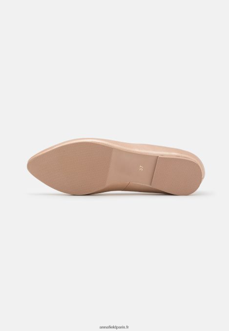 femmes ballerines en cuir couleur or rose 006BT2110 Anna Field - Image 5