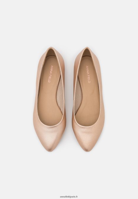 femmes ballerines en cuir couleur or rose 006BT2110 Anna Field - Image 6