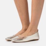 femmes ballerines en cuir doré 006BT2108 Anna Field