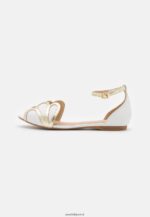 femmes ballerines peeptoe cuir blanc 006BT2087 Anna Field - Image 2