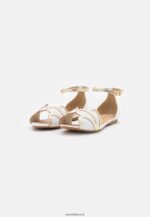 femmes ballerines peeptoe cuir blanc 006BT2087 Anna Field - Image 3