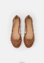 femmes ballerines peeptoe cuir cognac 006BT2125 Anna Field - Image 6