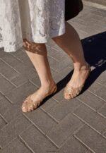 femmes ballerines peeptoe cuir doré 006BT2131 Anna Field - Image 5