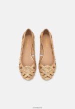 femmes ballerines peeptoe cuir doré 006BT2131 Anna Field - Image 8