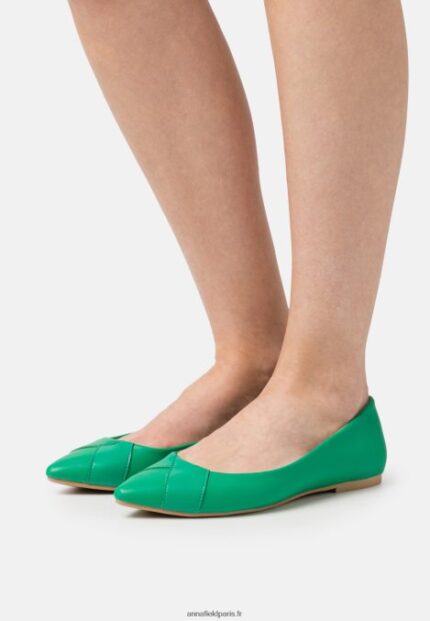femmes ballerines vertes 006BT2133 Anna Field