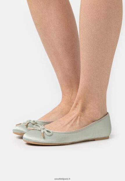 femmes ballerines vertes 006BT2149 Anna Field