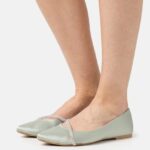 femmes ballerines vertes 006BT2150 Anna Field