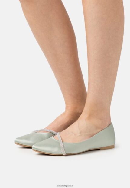 femmes ballerines vertes 006BT2150 Anna Field