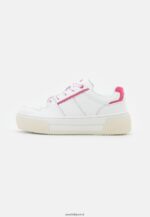 femmes baskets cuir blanc/rose 006BT1211 Anna Field - Image 2