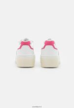femmes baskets cuir blanc/rose 006BT1211 Anna Field - Image 4